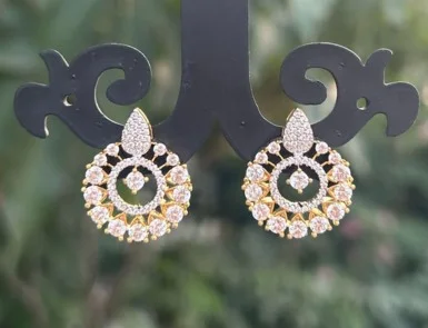 Gallery american diamond (ad) earrings